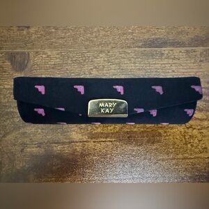 Vintage 90’s Mary Kay Lipstick Holder Black Pink Heart Print NEW! Retro Chic
